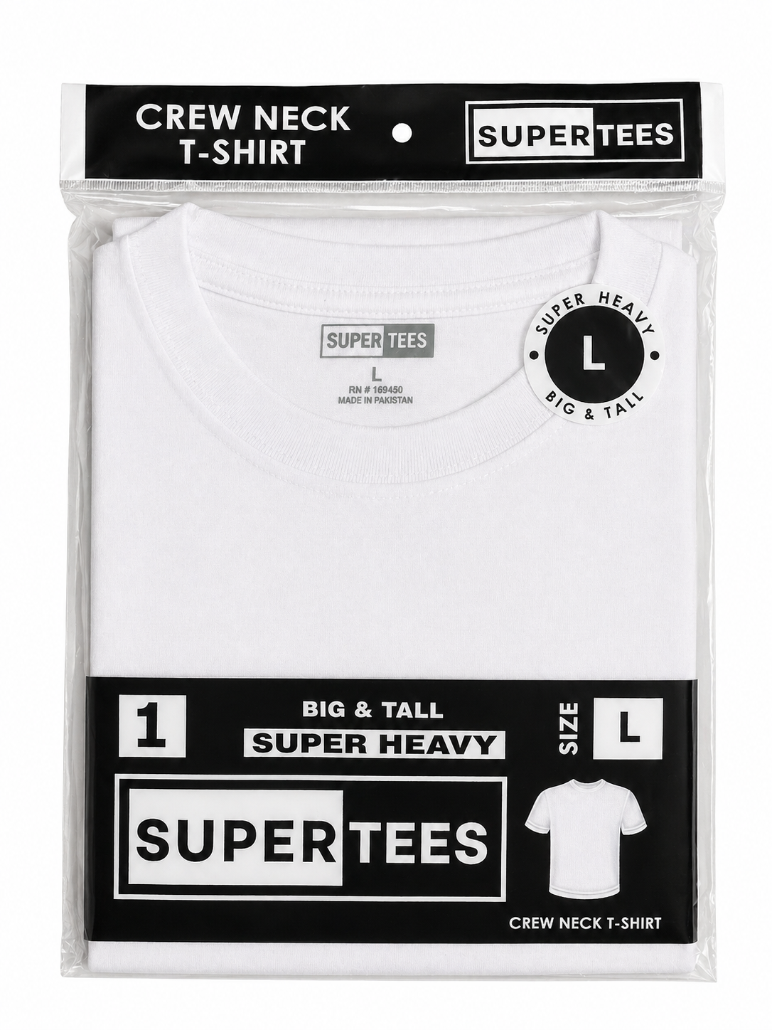 Supertees Crew Neck T-Shirt