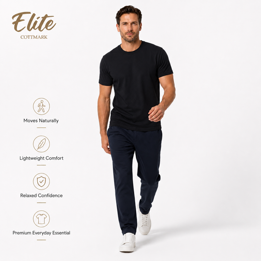 Elite by Cottmark Premium Crew Neck T-Shirt