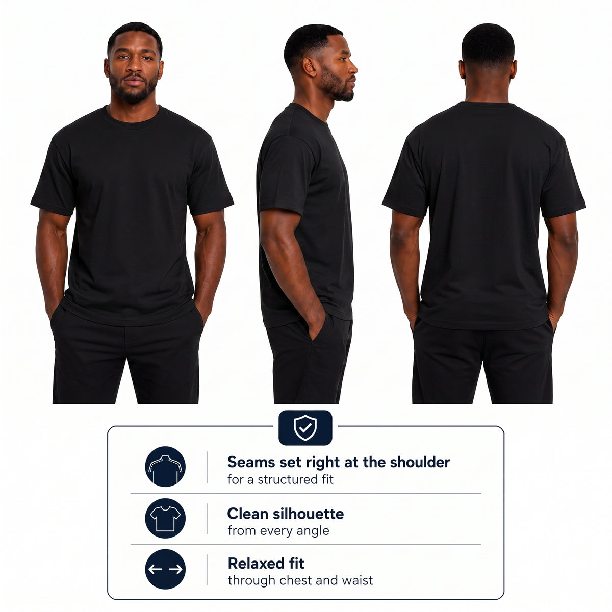 Supertees Crew Neck T-Shirt
