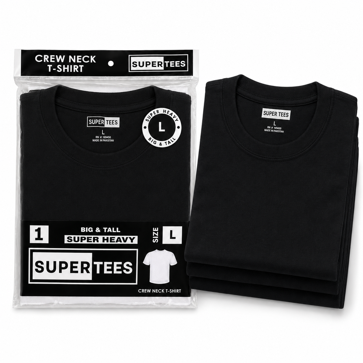 Supertees Crew Neck T-Shirt