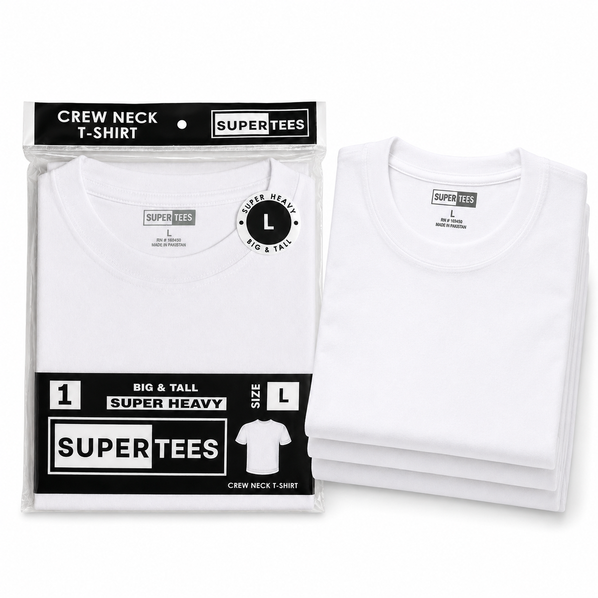 Supertees Crew Neck T-Shirt