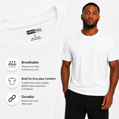 Supertees Crew Neck T-Shirt