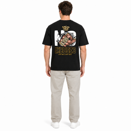 Goldsaint Relax Fit Graphic T-Shirt - No Excuses