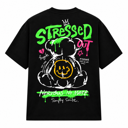 Goldsaint Relax Fit Graphic T-Shirt - Stressed Out