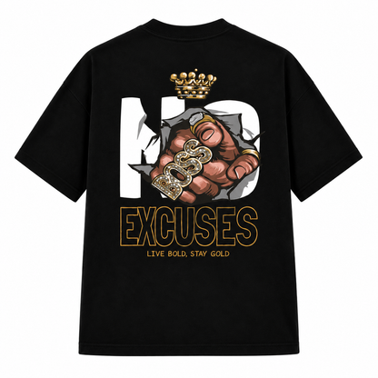 Goldsaint Relax Fit Graphic T-Shirt - No Excuses